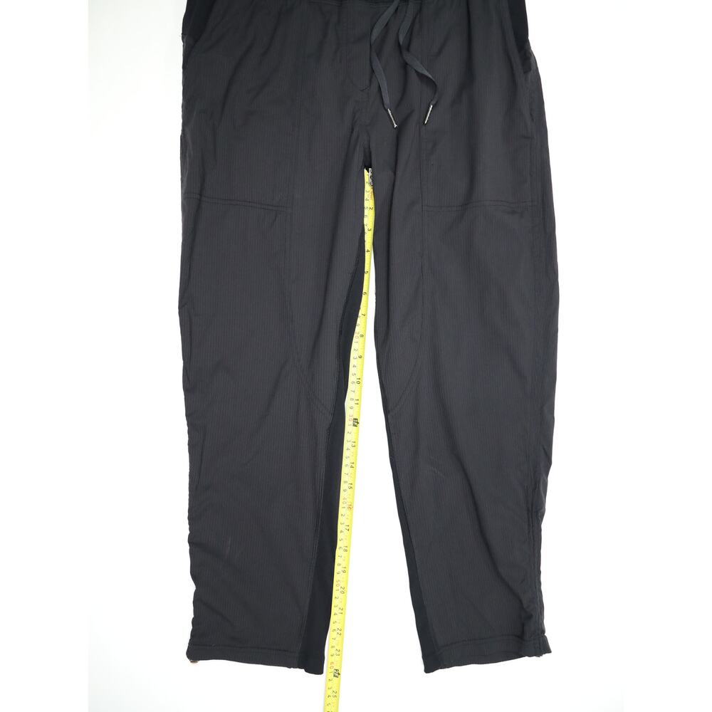 Lululemon Black Woven Jogger Pants 8 Adjustable Hem Minimalist Athleisure Travel - Picture 10 of 12